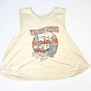 Goodie Two Sleeves Desert Skies Born To Roam Cropped Tank